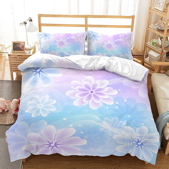 Scenery Printing Duvet Covers Comforter Cover Suit Women Men Breathable Home Textiles,King(90"x104")