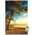 thumbnail image 1 of Scenery - Sunset on the Beach Wall Poster with Pushpins, 22.375" x 34", 1 of 3