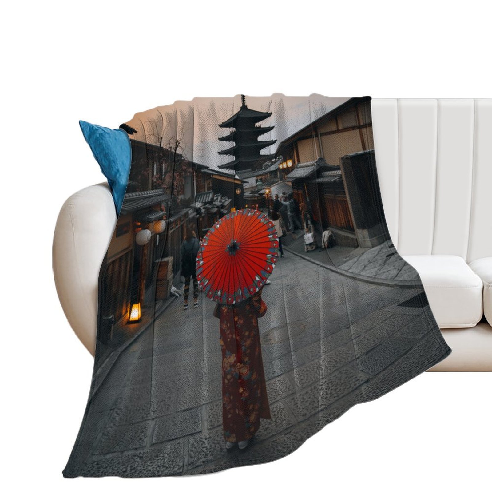 Scenery of famous places and historical sites A(246) Throw Blanket