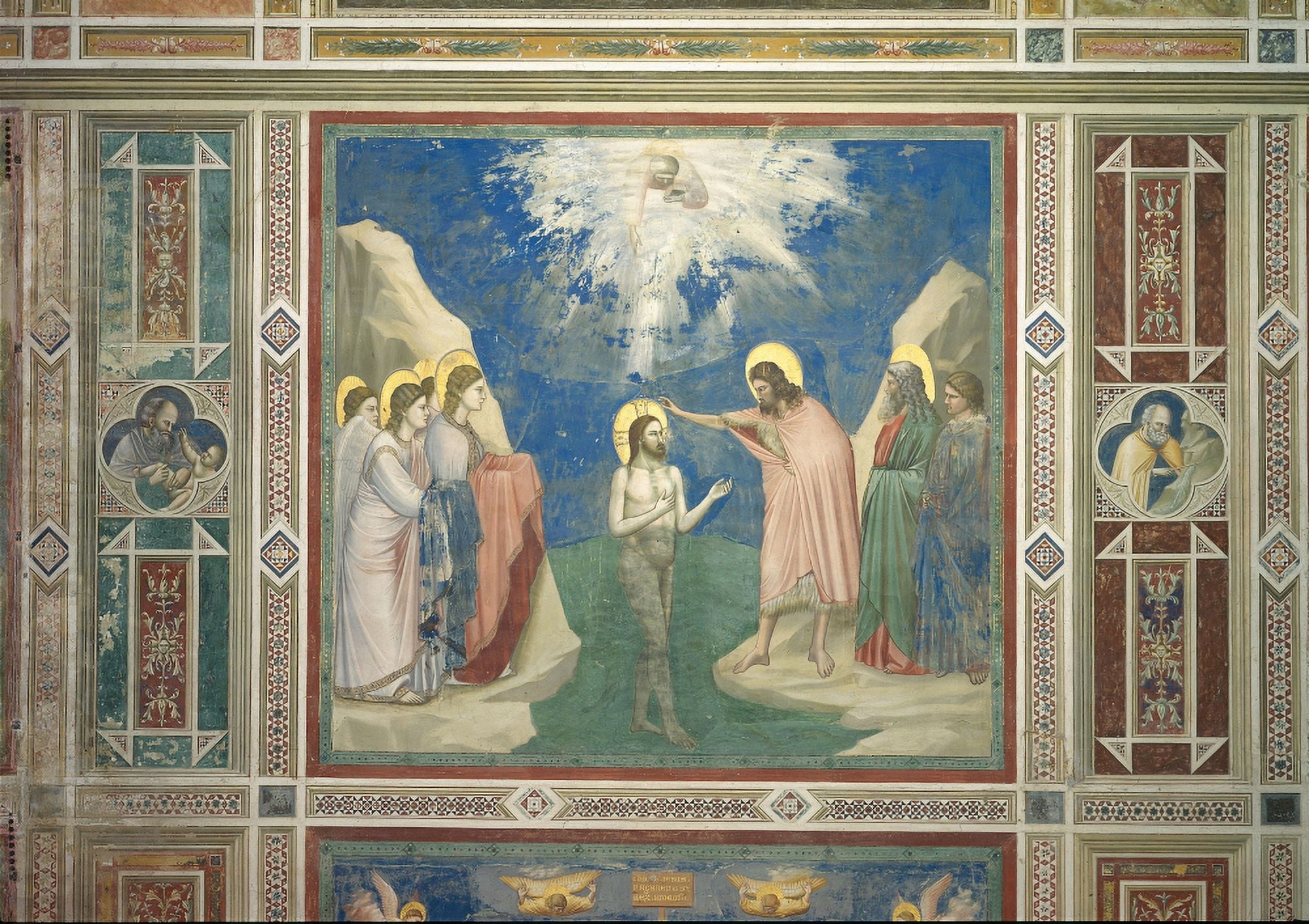 Scenes From The Life Of Christ Baptism Of Christ Canvas Art - (24 x 18)