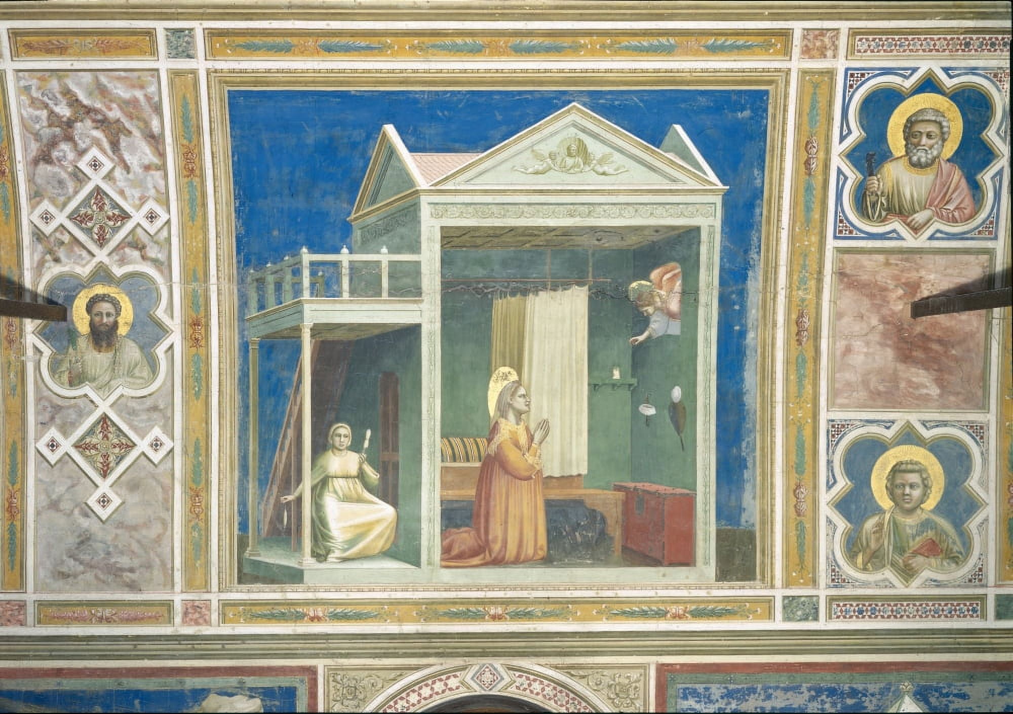 Scenes From The Life Of Joachim Annunciation To St Anne Canvas Art - (36 x 24)