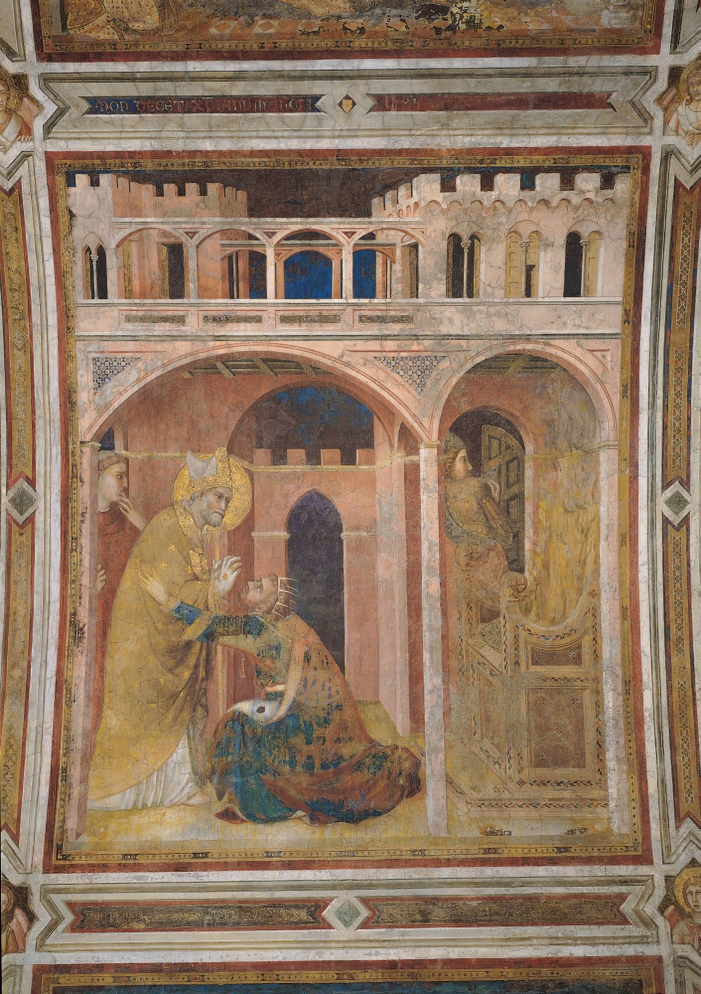 Scenes From The Life Of St Martin Miracle Of Fire Canvas Art - (18 x 24)