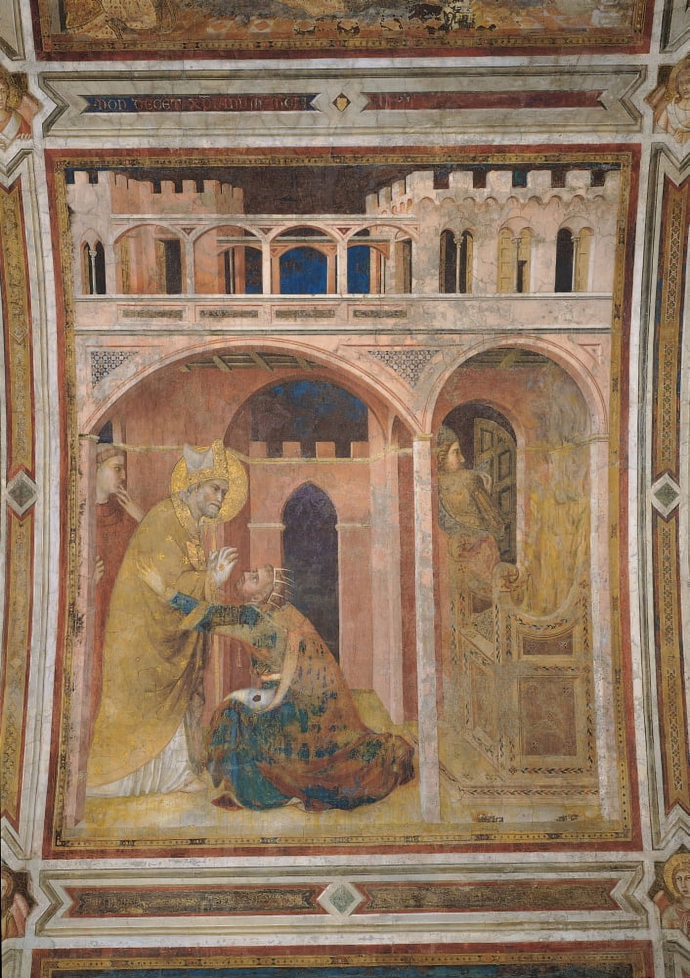 Scenes From The Life Of St Martin Miracle Of Fire Canvas Art - (24 x 36)