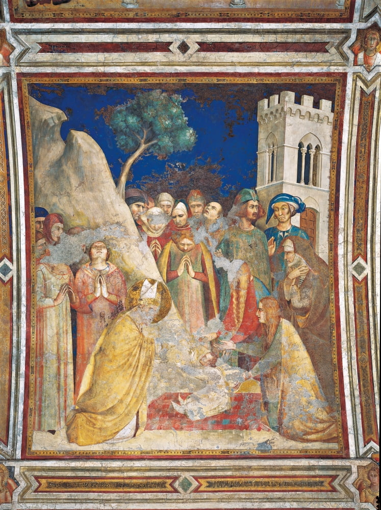 Scenes From The Life Of St Martin The Miracle Of The Resurrected Child Canvas Art - (24 x 36)