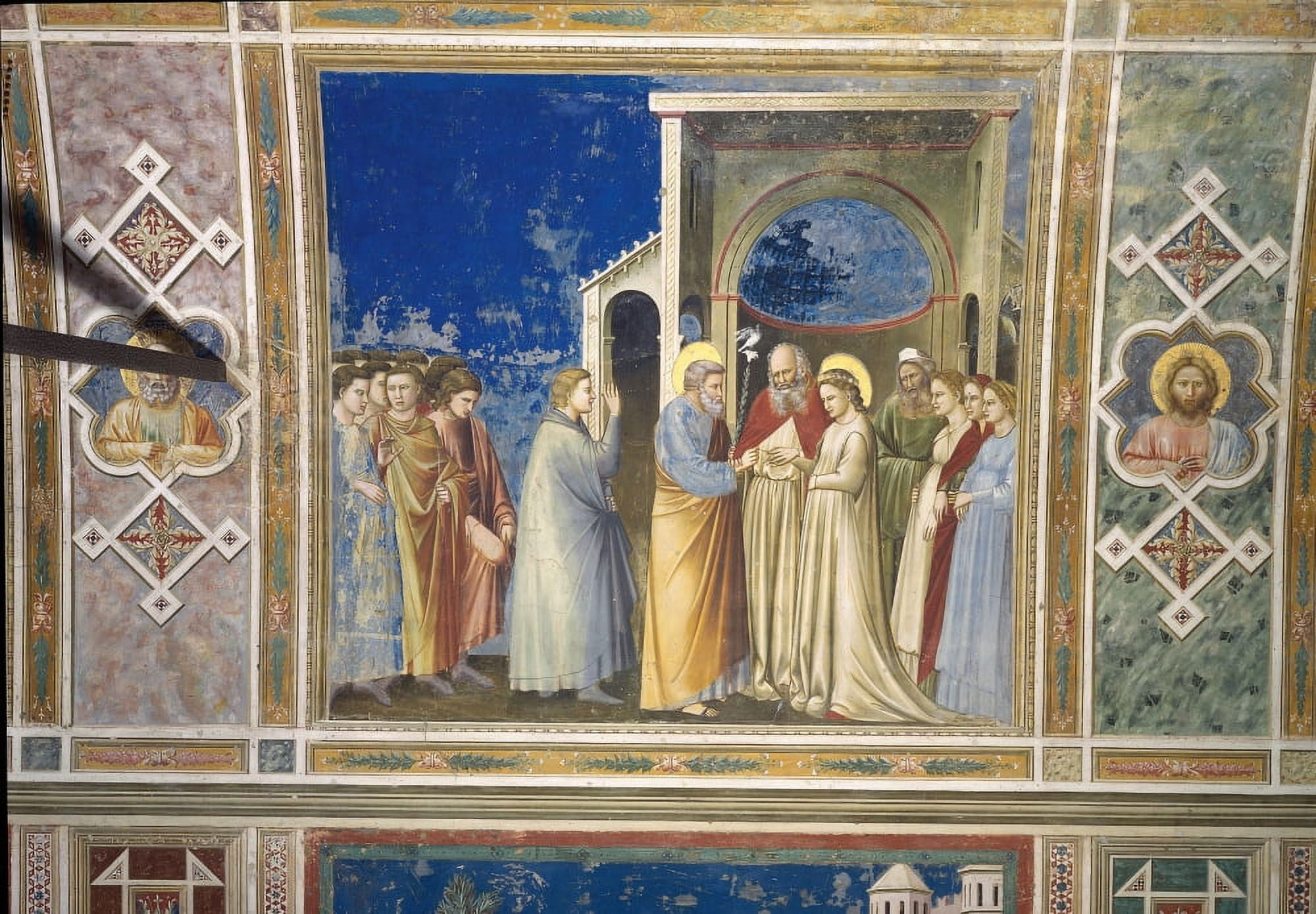 Scenes From The Life Of The Virgin Marriage Of The Virgin Canvas Art - (24 x 18)