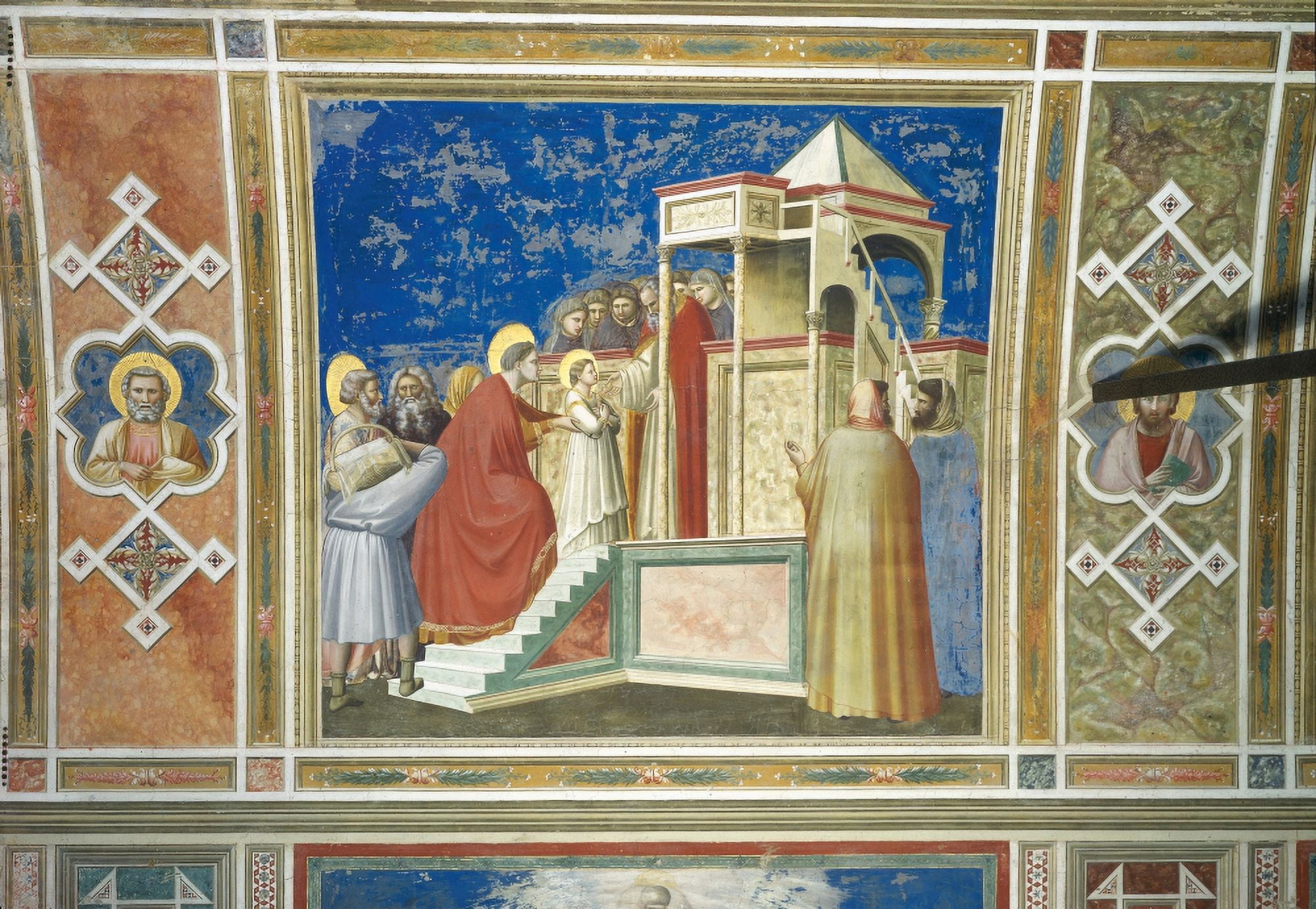 Scenes From The Life Of The Virgin Presentation Of The Virgin In The Temple Canvas Art - (24 x 18)