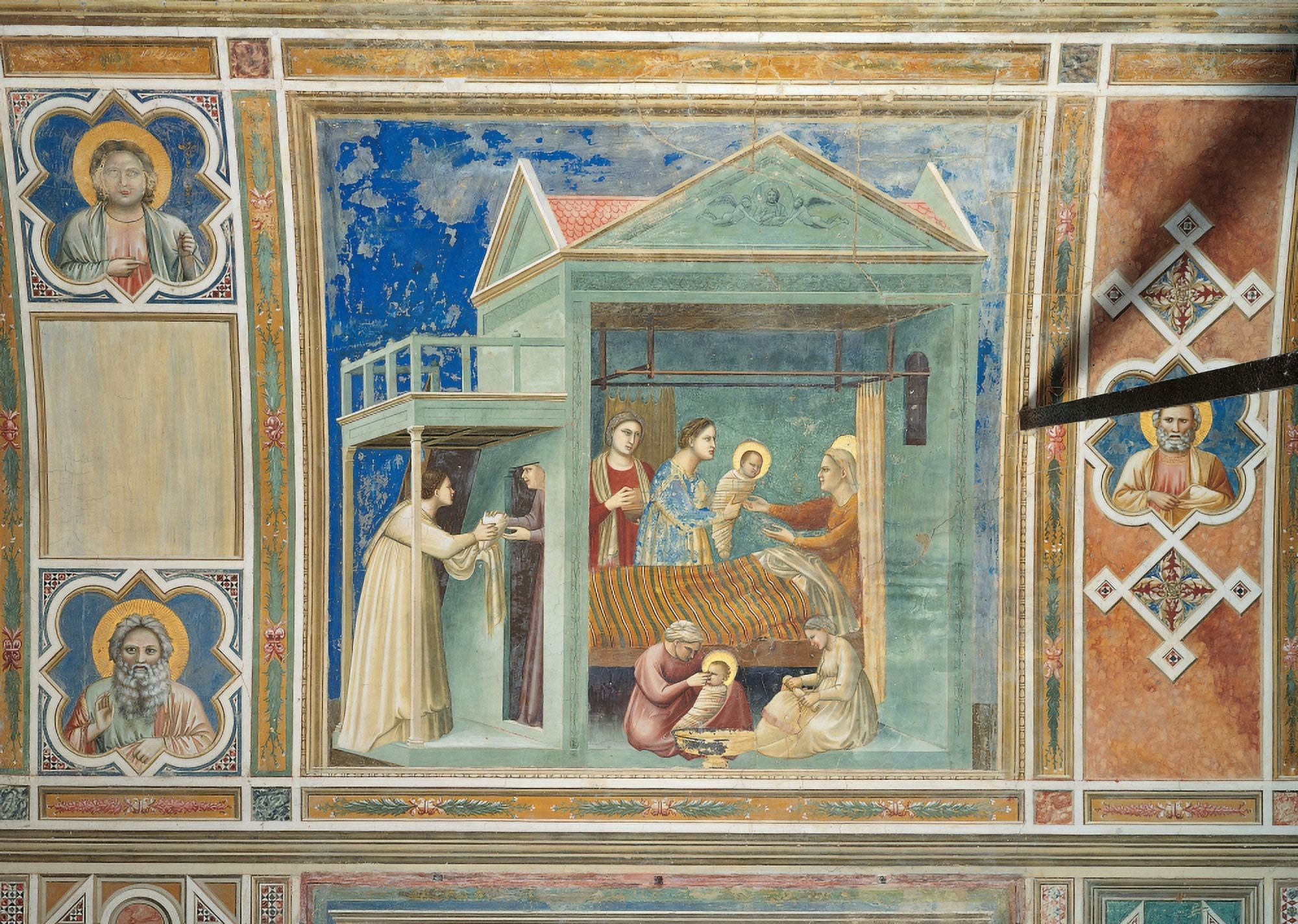 Scenes From The Life Of The Virgin The Birth Of The Virgin Canvas Art - (36 x 24)