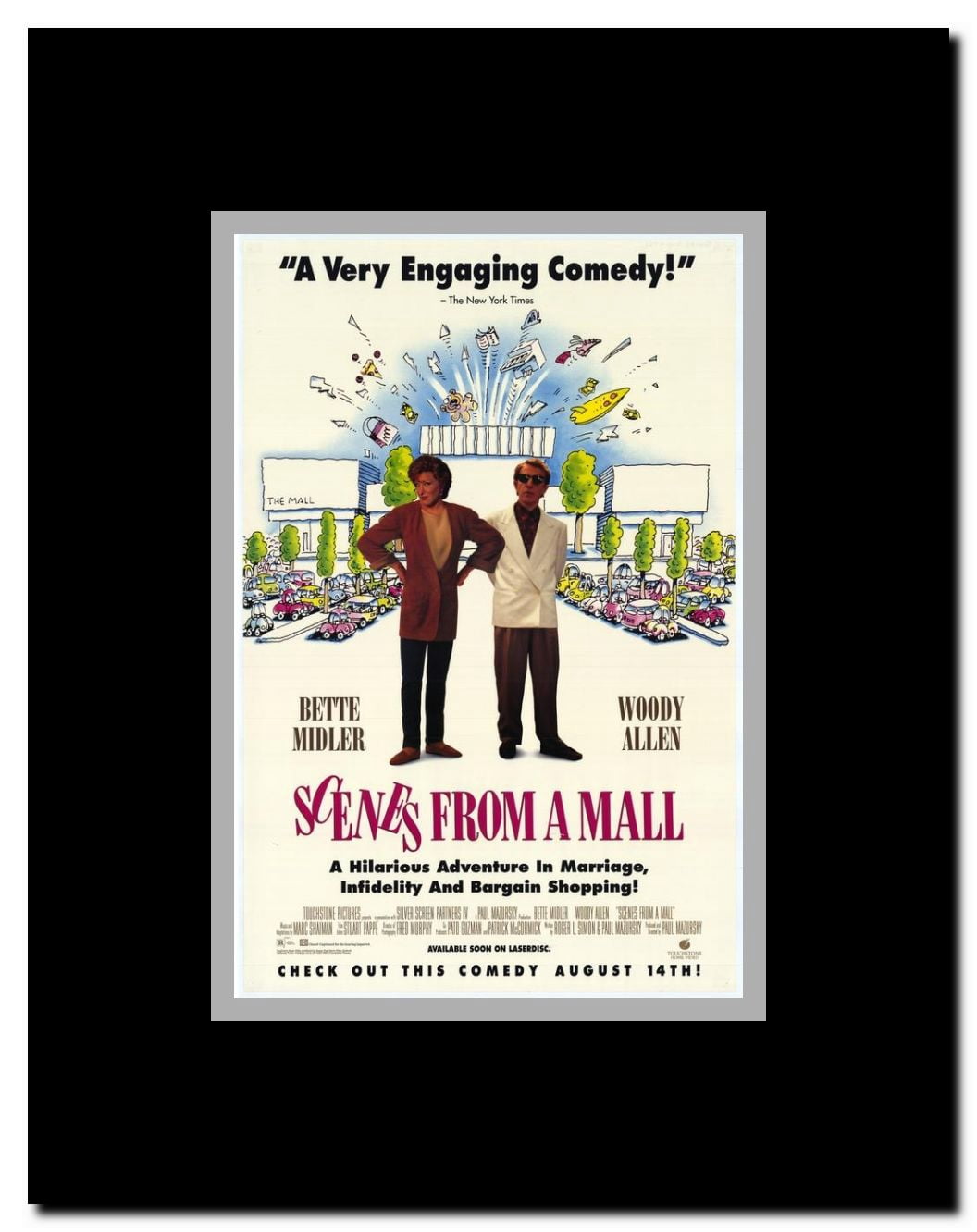 Scenes from a Mall Framed Movie Poster