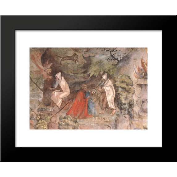 Scenes from the Life of Prophet Elijah 20x24 Framed Art Print by Ratgeb, Jerg