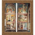 thumbnail image 1 of Scenes from the Life of St. Francis (north wall) 24x20 Gold Ornate Wood Framed Canvas Art by Benozzo Gozzoli, 1 of 2