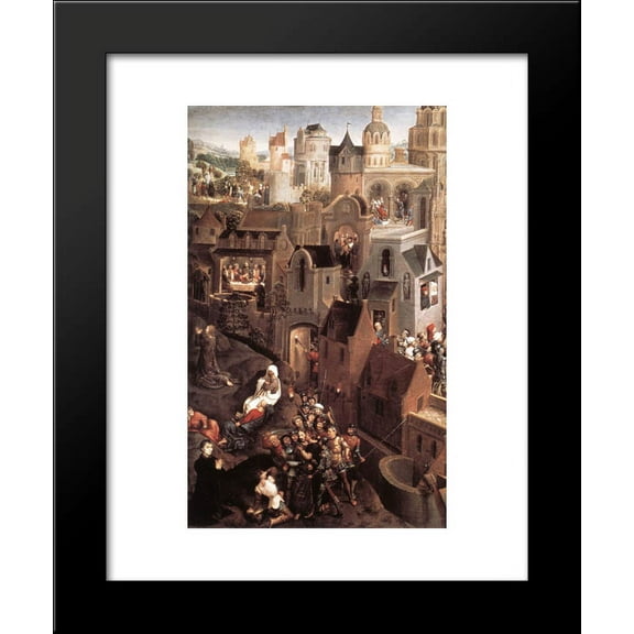 Scenes from the Passion of Christ (left side) 20x24 Framed Art Print by Memling, Hans
