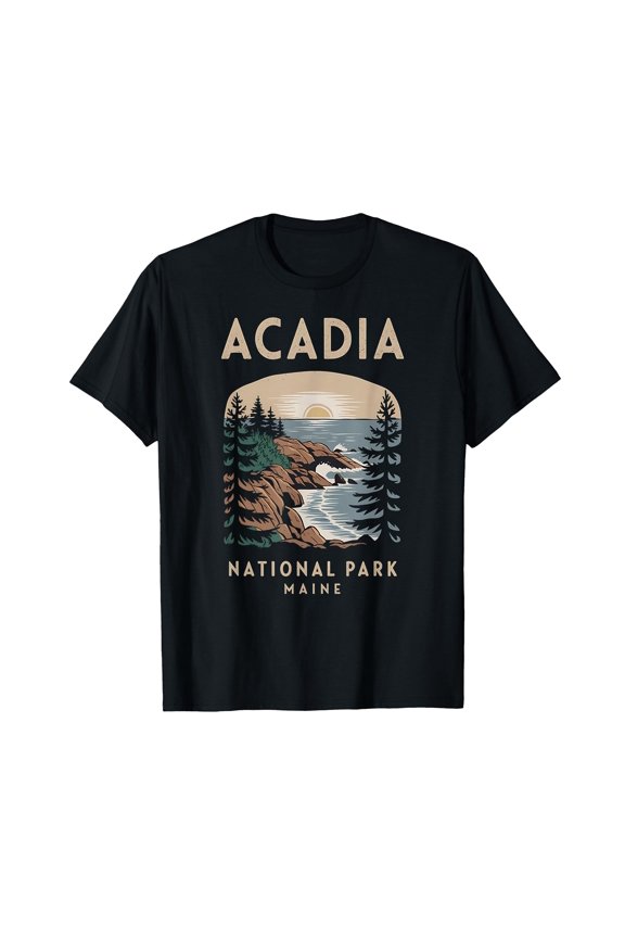 Scenic Acadia National Park Maine Nature View T-Shirt for Outdoor Enthusiasts