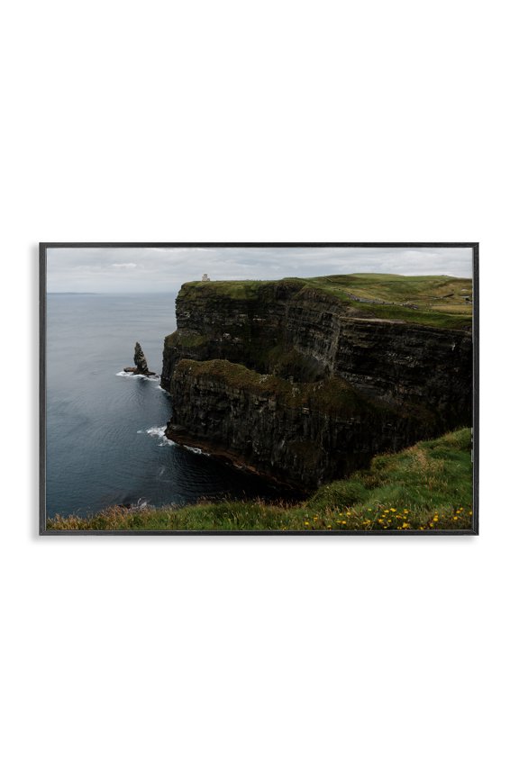 Industries Scenic Ireland Cliffs Black Framed Giclee Art, design by Jade Sharp Photo, 12 x 18