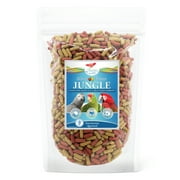 Scenic Mix Jungle Bird Food | Macaw, Cockatoo, African Grey, Amazon Parrots | Formulated Diet | Apple and Corn | 1 LB