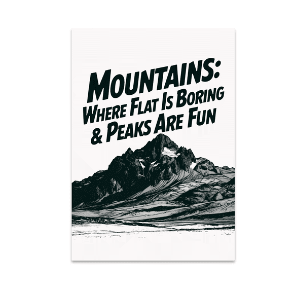 Scenic Mountain Wall Art - Outdoor Adventure Enthusiast - 13x19 Poster Print