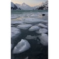 thumbnail image 1 of Scenic Of Ice In Portage Lake At Sunrise, Southcentral, Alaska Poster Print (11 x 17), 1 of 3