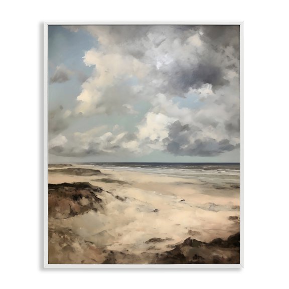 Stupell Industries Scenic Place Seascape White Framed Giclee Art, design by Creative Studio, 30 x 24