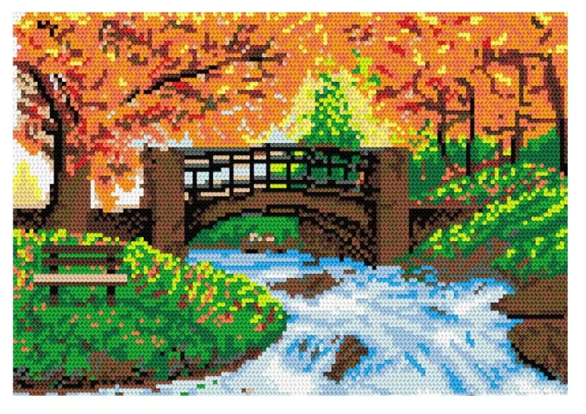 Hooked Rug River Scenic River | Rug Making Latch Hooking Kit - Walmart.com