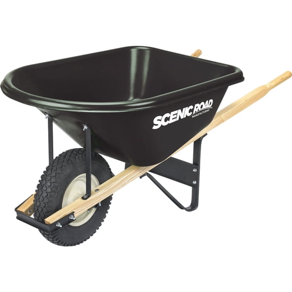 Scenic Road Mfg 6CUFT GRN Wheelbarrow