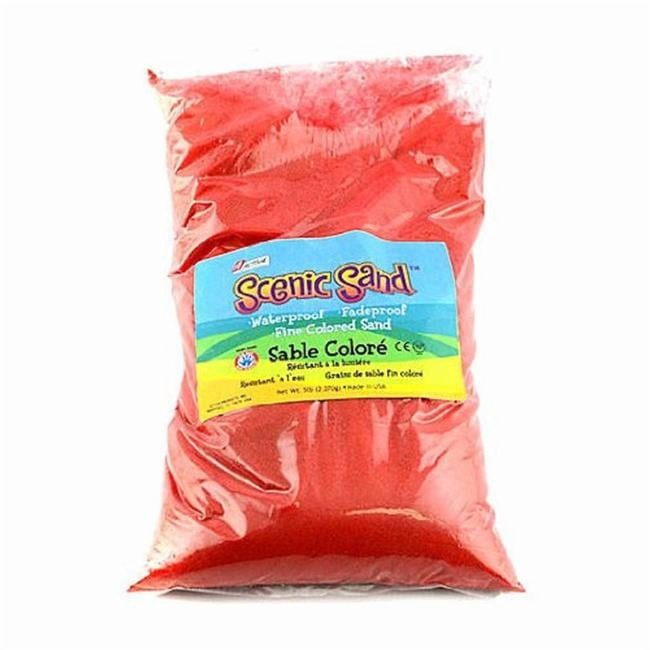 Scenic Sand  5 lbs Activa Scenic Sand Bag, Bright Red