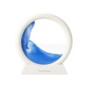 Brookstone Gently Flowing Sand Motion Desk Decor – Relaxing Visual Stress Relief Ornament with Scenic Stand, Calming Office & Home Mindfulness Display
