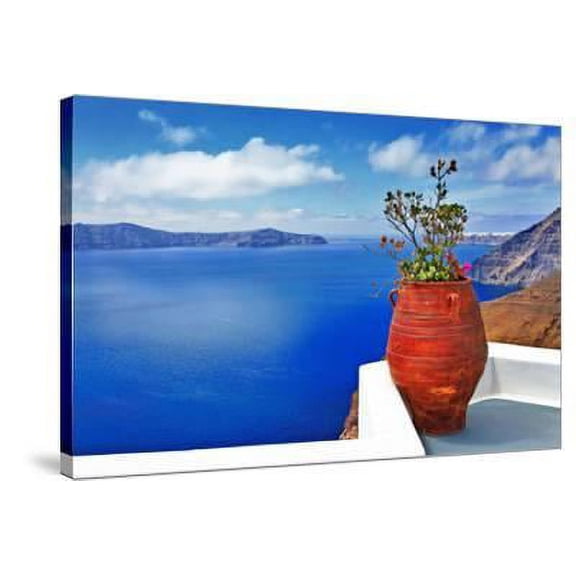 Scenic Santorini Island, Stretched Canvas Wall Art by Mauglil Sold by Art.Com