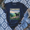 thumbnail image 1 of Scenic Tennessee State Great Smoky Mountains T-Shirt, Black Bear and Wildflower Nature Tee  and Travel Souvenir, 1 of 10