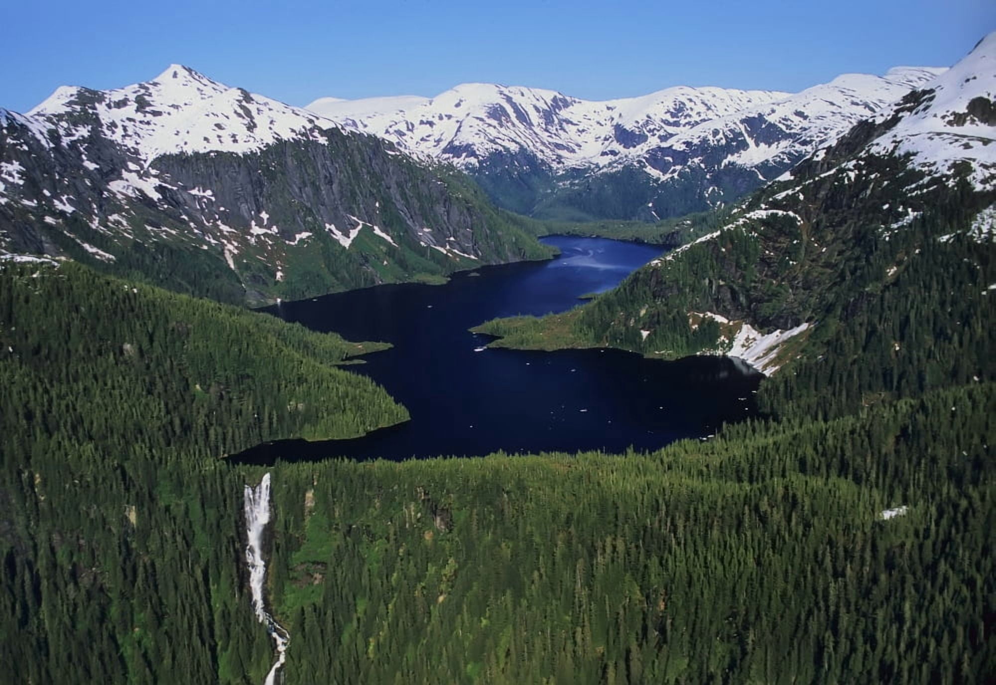 Scenic View Of Big Goat Lake Misty Fjords National Monument Tongass National Forest Southeast Alaska Summer Canvas Art - Mark Kelley Design Pics (16 x 11)