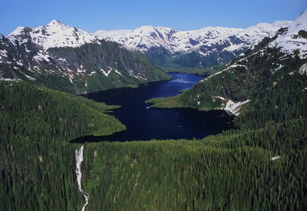 Scenic View Of Big Goat Lake Misty Fjords National Monument Tongass National Forest Southeast Alaska Summer Canvas Art - Mark Kelley Design Pics (32 x 22)