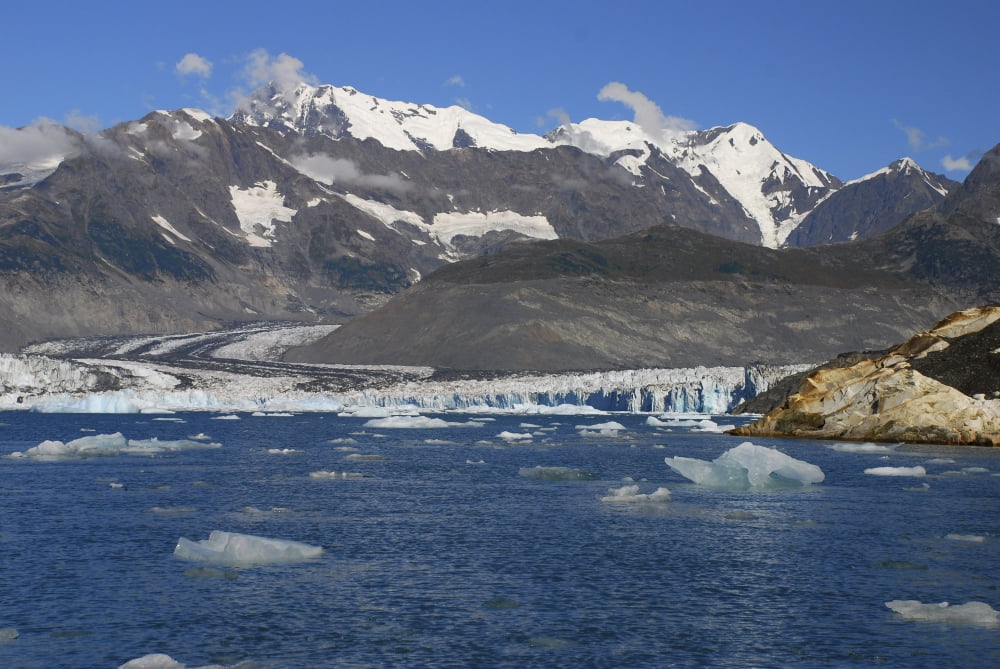 Scenic View Of Columbia Glacier In Prince William Sound Alaska Canvas Art - Bill Rome Design Pics (17 x 11)