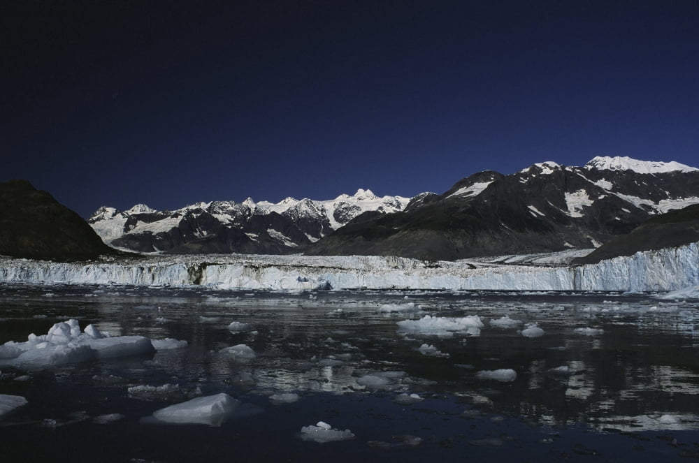 Scenic View Of Columbia Glacier In Prince William Sound Alaska Canvas Art - Bill Rome Design Pics (17 x 11)