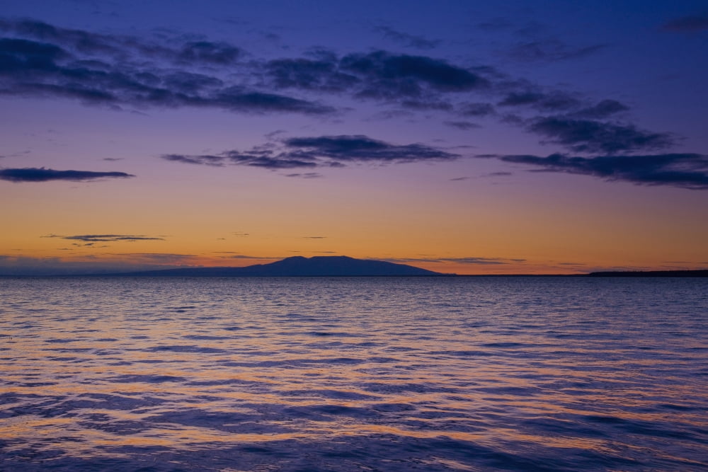 Scenic View Of Mount Susitna & Knik Arm At Sunset Anchorage Southcentral Alaska Canvas Art - Kevin Smith Design Pics (38 x 24)
