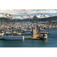 thumbnail image 1 of Scenic View Of The Homer Small Boat Harbor With The Kenai Mountains In The Background Southcentral Alaska, 1 of 3