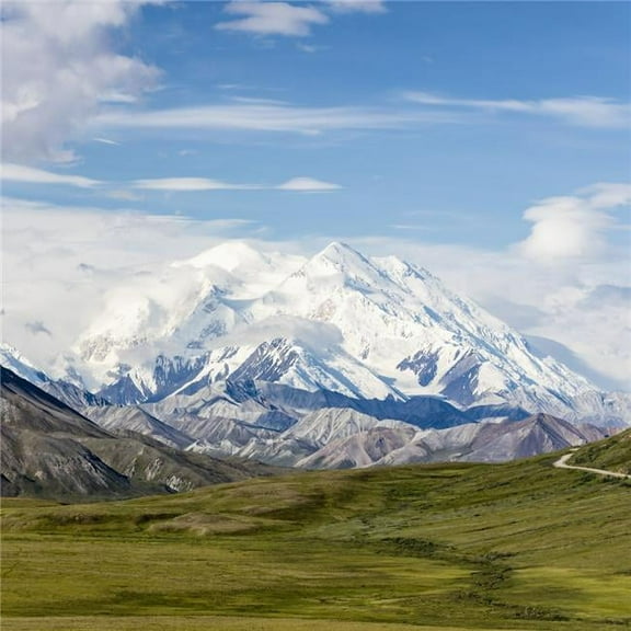 Scenic View of Denali & Thorofare Pass As Seen From Stony Hill Denali National Park Interior Alaska Summer Poster Print