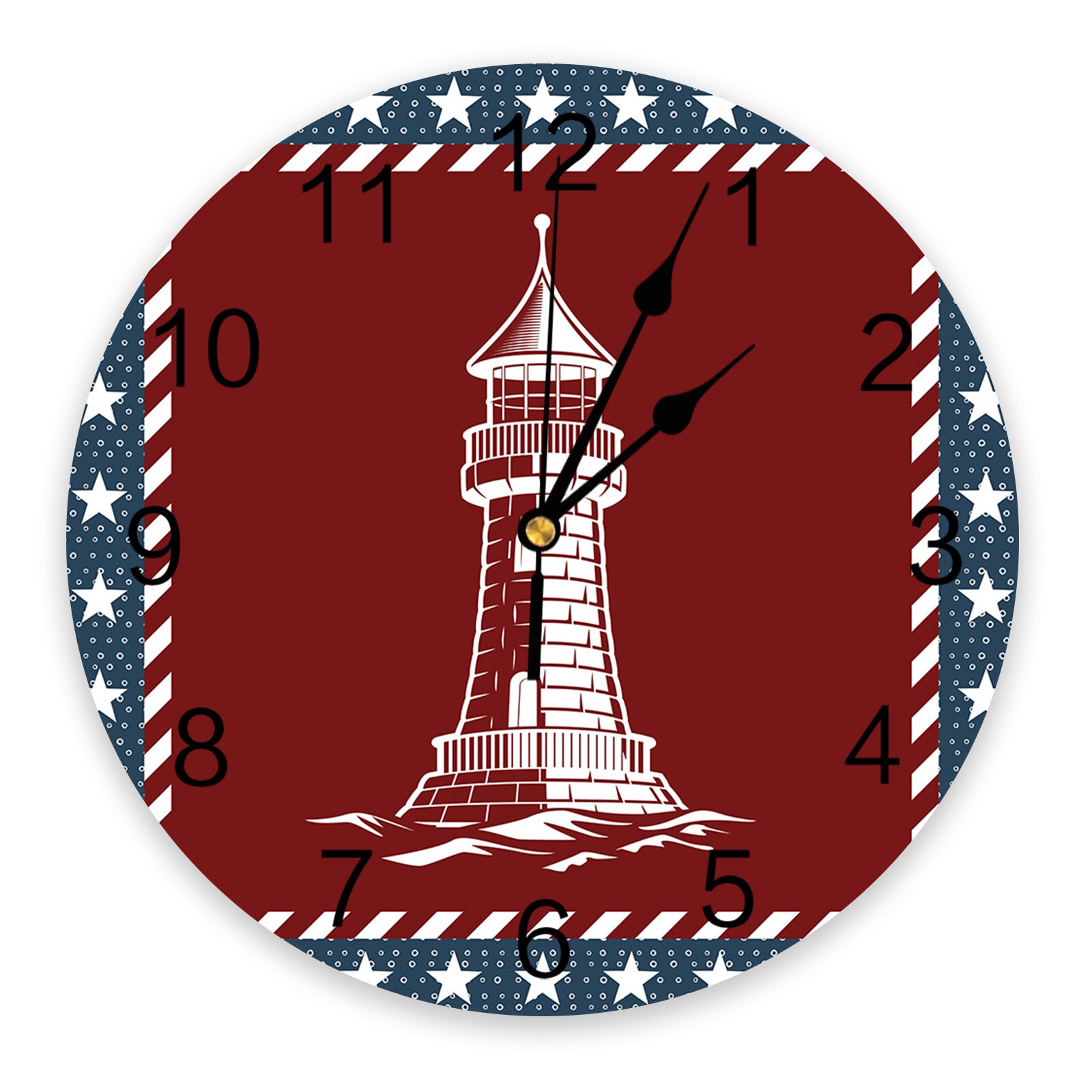 Scenic Watchtower Marine Reef Sea New Wall Clock Fashion Living Room