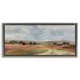 thumbnail image 1 of Stupell Industries Scenic Wide Fields Gray Framed Floater Canvas Wall Art, design by Silvia Vassileva, 14 x 31, 1 of 9