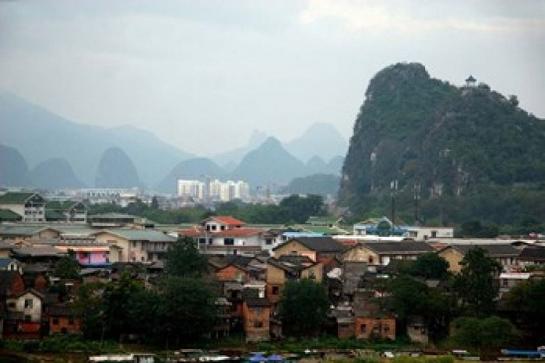 Scenic landscape of Guilin Guangxi China Canvas Art - Kymri Wilt DanitaDelimont (17 x 11)