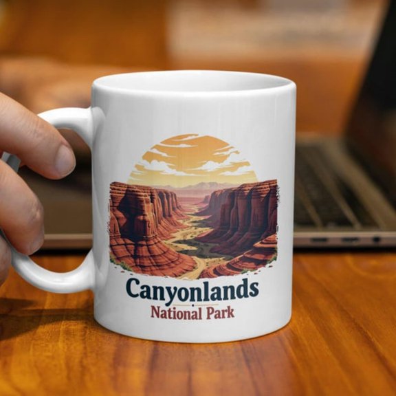 Scenic nyonlands National Park Mug, Perfect Gift Nature Lovers, Unique National Parks Collection, Colorful Detailed Landspe Art.jpg