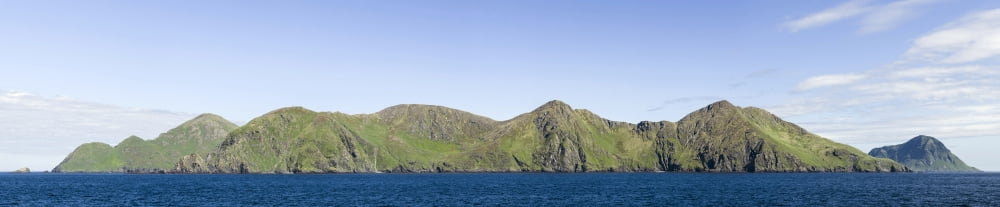 Scenic view of Barren Islands near Kodiak island in Gulf of Alaska Southwest Alaska Alaska USA Canvas Art - Panoramic Images (36 x 12)