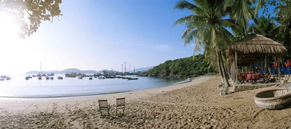 Scenic view of Beach at Bao Dai Villa Nha Trang Khanh Hoa Province Vietnam Canvas Art - Panoramic Images (36 x 12)