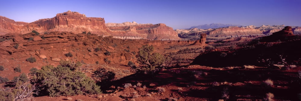 Scenic view of Capitol Reef National Park Utah USA Canvas Art - Panoramic Images (36 x 12)