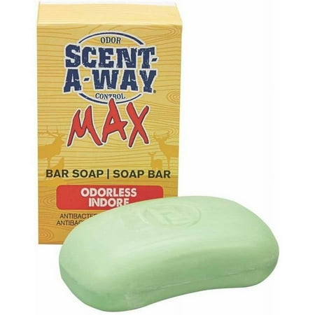 Hunters Specialties Scent-A-Way MAX Bar Body Soap - Hunting Odorless Green Soap Scent Eliminator for Hunters, Trappers, Anglers, and Campers - 3.5 Oz Bar