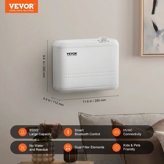 Scent Air Machine,850ml Bluetooth Smart Essential Oil Diffuser,5000sq.ft Waterless HVAC Scent Diffuser with Cold Air Technology,Aromatherapy Diffuser Machine for Home,Office,Hotel