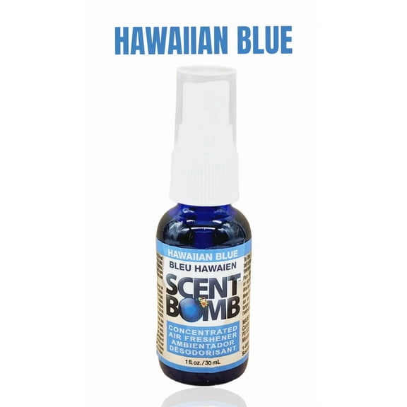 Scent Bomb 100% Concentrated Air Freshener Car& Home Spray Hawaiian Blue 1 Pack