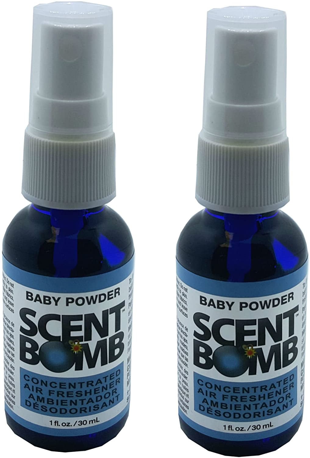 Scent Bomb Air Freshener Spray, 100% Oil Based Concentrated Air Freshener,  Air Freshener Spray for Car, Room, Bathroom and Odor Eliminator (Black