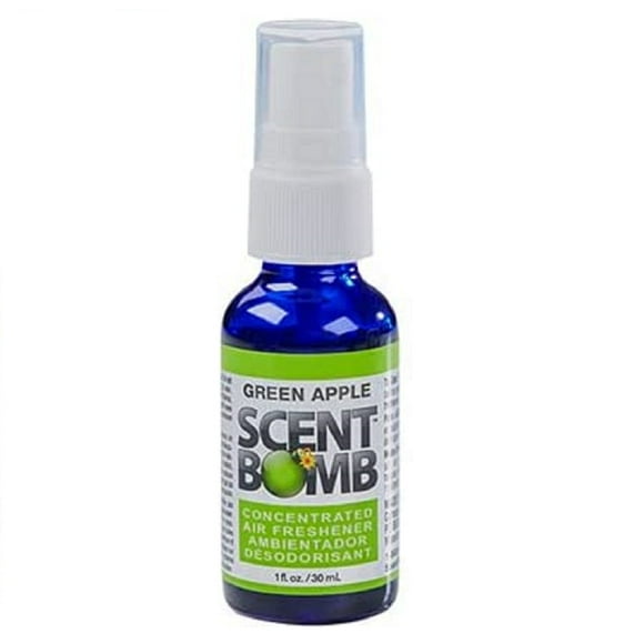 Scent Bomb Air Freshener Spray, 100 % Oil Based Concentrated Air Freshener, Air Freshener Spray for Car, Room, Bathroom and Odor Eliminator, Green Apple