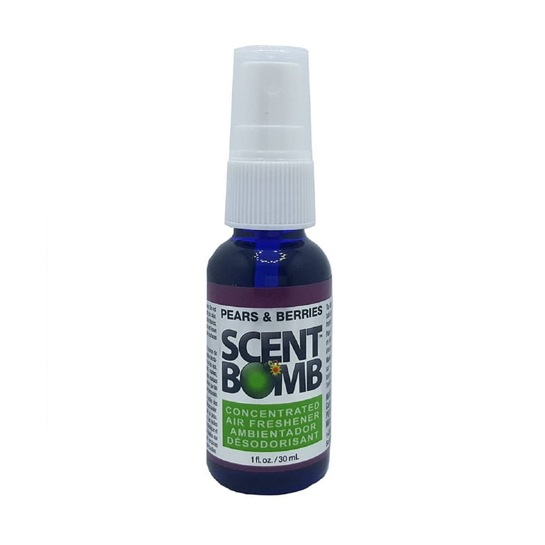 Scent Bomb 100% Oil Based Concentrated Air Freshener Spray, Pears & Berries
