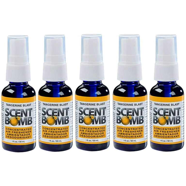 Scent Bomb Air Freshener Spray, 100 % Oil Based Concentrated Air Freshener,  Air Freshener Spray for Car, Room, Bathroom and Odor Eliminator, Tangerine