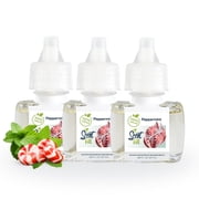 Scent Fill 100% Natural Peppermint Scented Oil Plug in Refills Air Freshener, 3 Scented Oil Refills