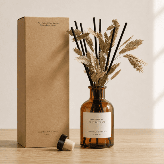 Scent Flower Reed Diffuser Set For Bathroom Air Fresheners Oil Sticks | 4.0 Fl Oz Home Fragrance With Defusers House Bedroom Office Shdecor